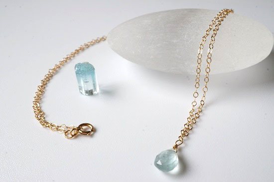 aquamarine necklace